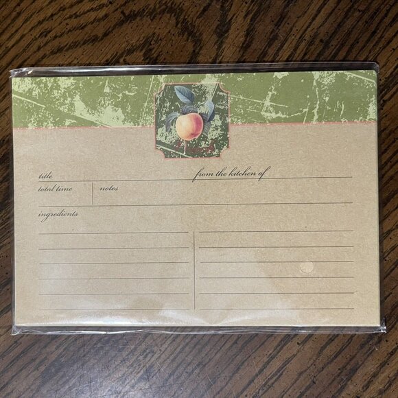 Michaels Blank Fruitful Harvest Fruit Recipe Cards Lot of 3 Packs 54 Total NOS - Picture 3 of 5